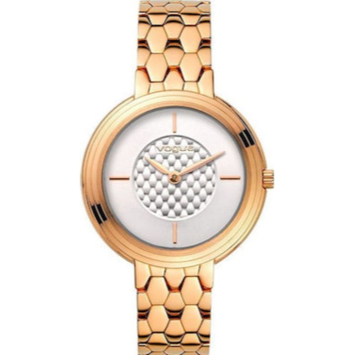 Ceas de dama Vogue, cod 81049.3W, Inox, Aur roz