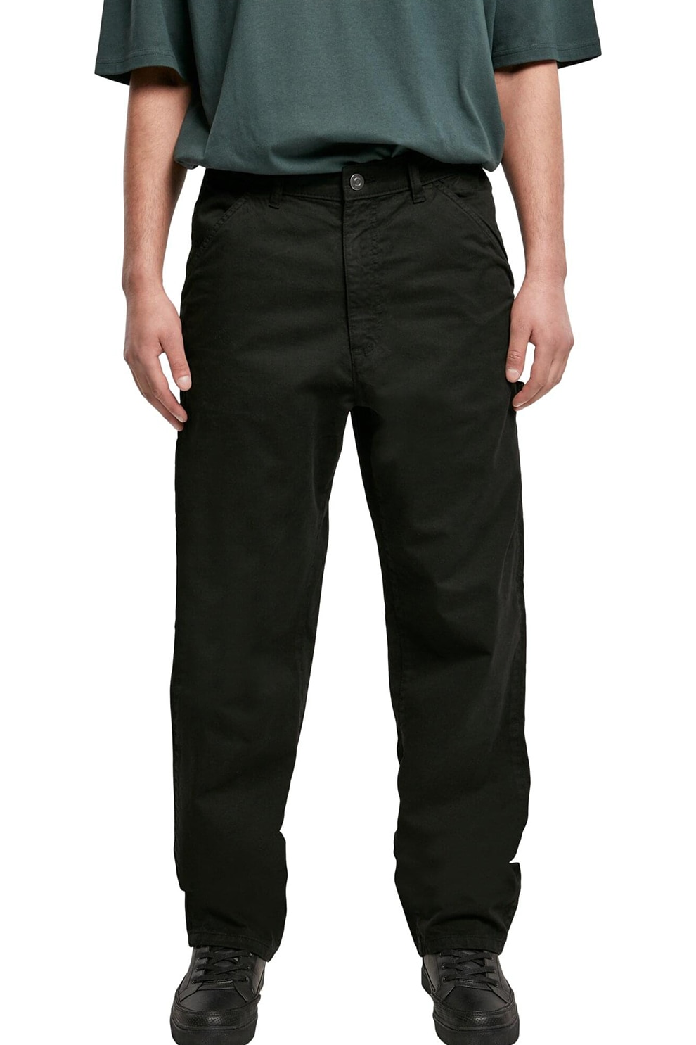 Urban Classics, Blugi relaxed fit cu buzunare oblice, Negru, 34