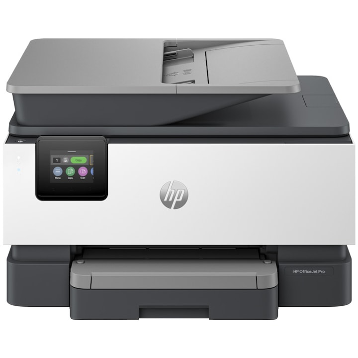 Мултифункционален мастиленоструен принтер HP OfficeJet Pro 9120e, Цветен, A4, ADF, Wi-Fi, HP+, Черен/Бял