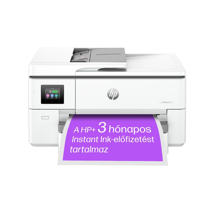 Мултифункционален мастиленоструен принтер HP OfficeJet Pro 9720e WF, Цветен, A4, ADF, Wi-Fi, HP+, Бял