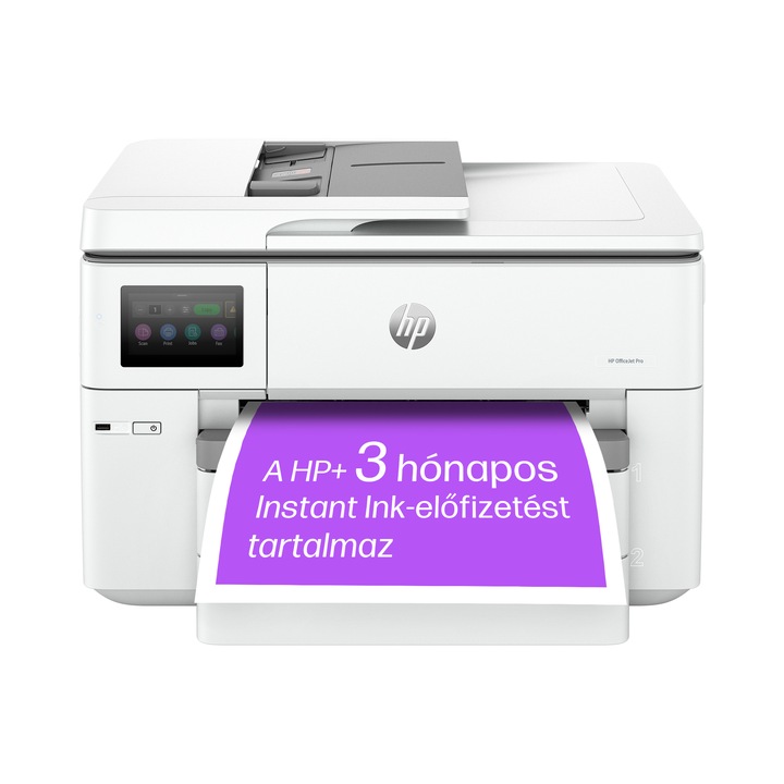 Мултифункционален мастиленоструен принтер HP OfficeJet Pro 9730e WF, Color, A4, ADF, Wi-Fi, HP+, Бял