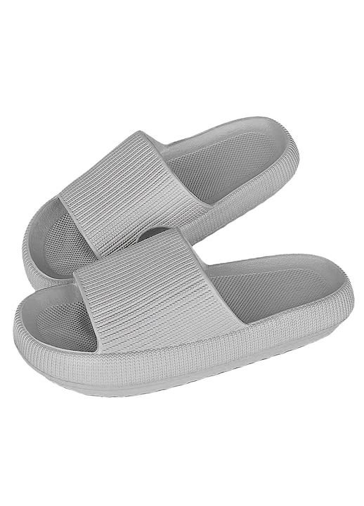 Унисекс чехли, Гумени,, Сив, 42-43