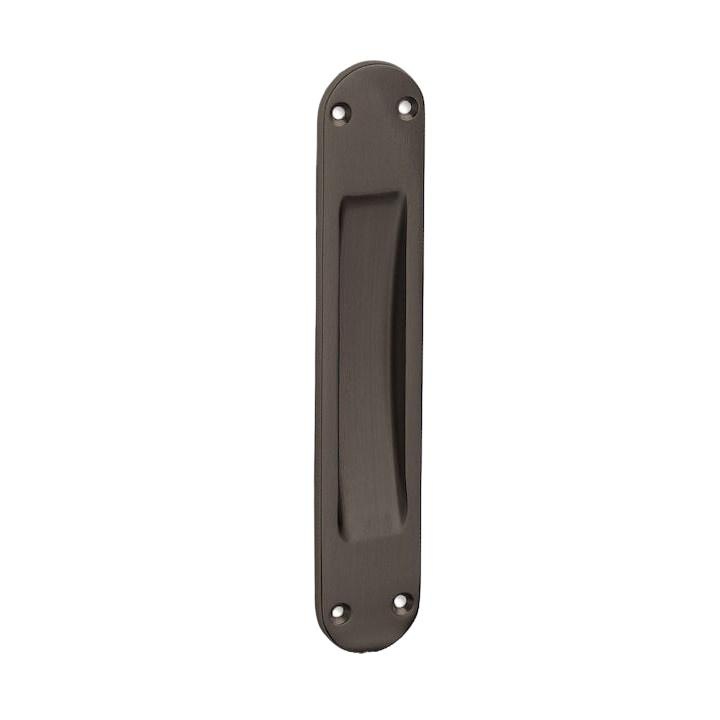 Maner usa, Convex, Alama, 18.75 x 3.45 cm, Negru