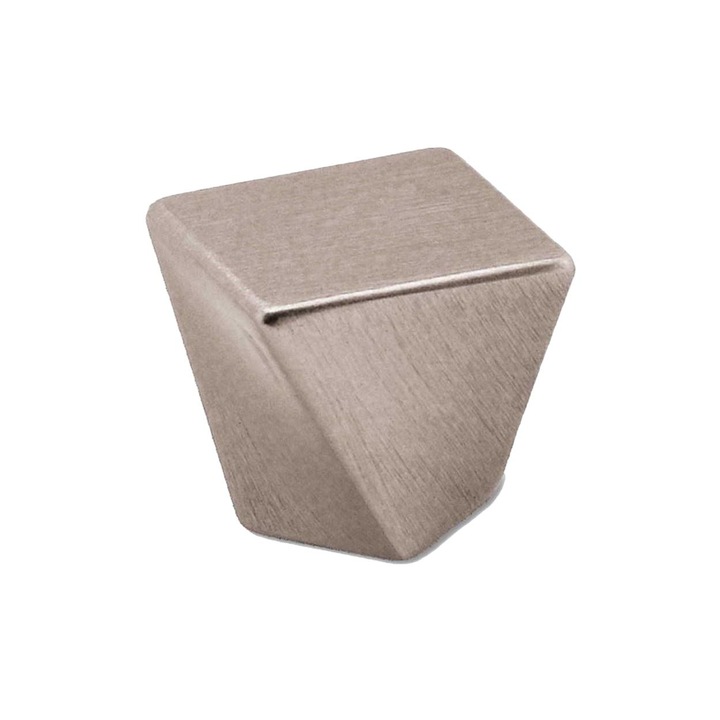 Buton, Convex, Zinc/Aluminiu, Argintiu