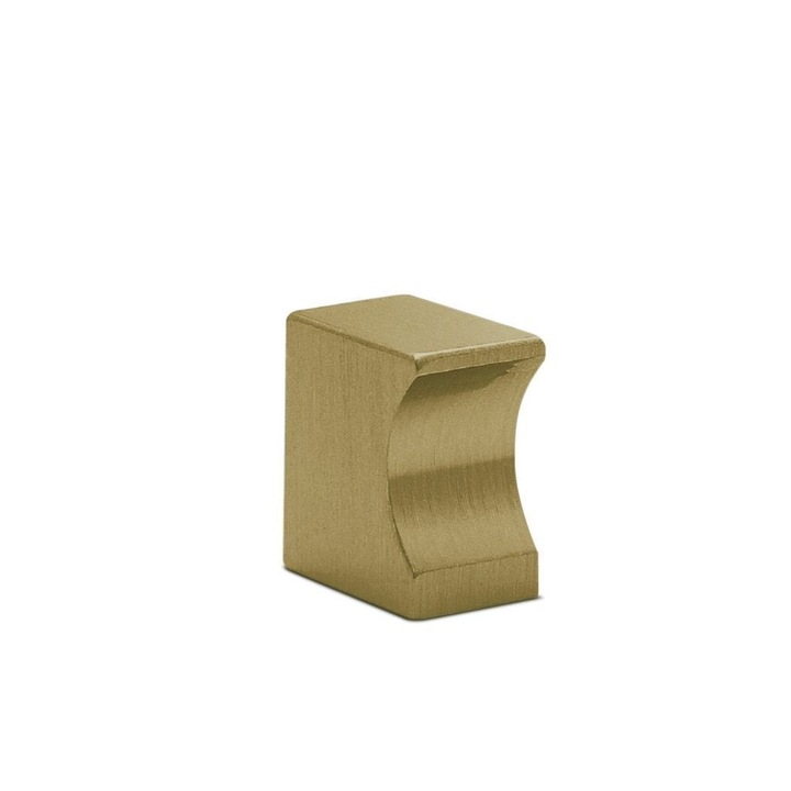 Buton, Convex, 20 mm, Aluminiu, Auriu