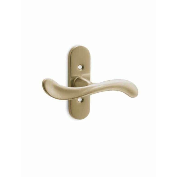 Maner fereastra, Convex, 12.0 x 10.0 cm, Auriu