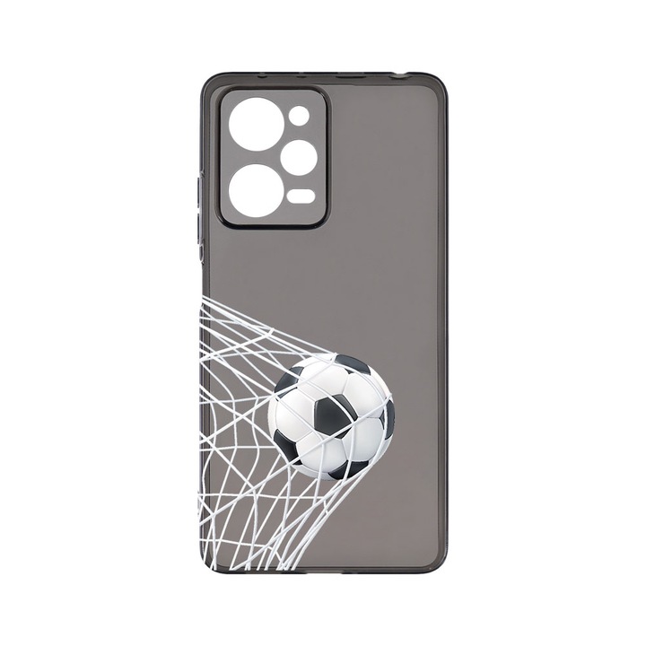 Силиконов калъф BestCase за Xiaomi Redmi Note 12 Pro 5G, Football - Goooaaall, Camera Protection, Grafit Silicon 1.5MM, GT 775