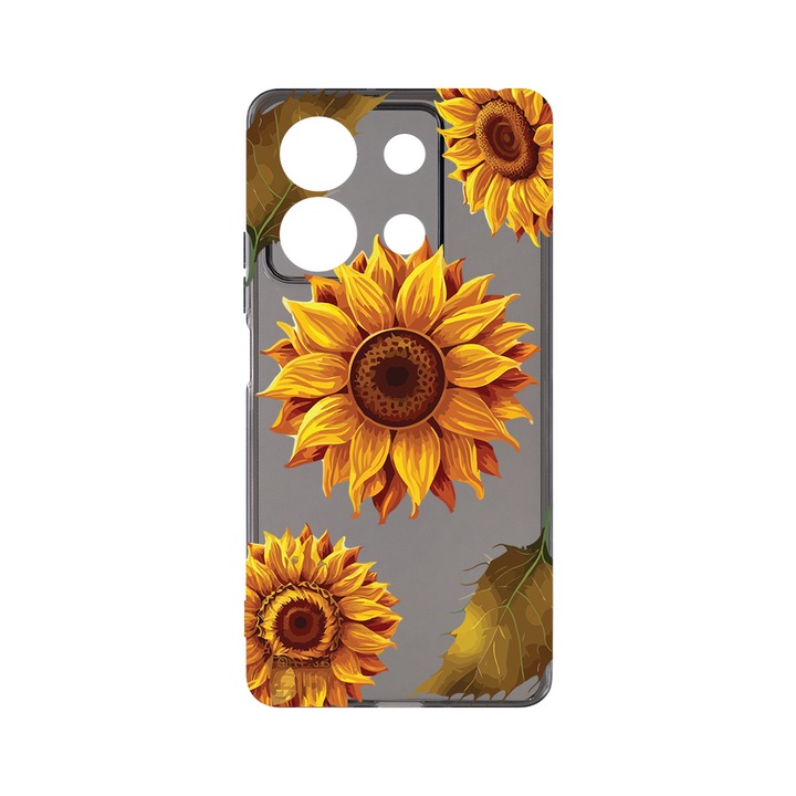 Калъф BestCase® Графит Силикон 1.5MM, Съвместим с Xiaomi Redmi Note 13 Pro 5G, Слънчоглед, Противошоков, Анти-пожълтяване, Устойчив на износване, Защита на камерата, GT 1070