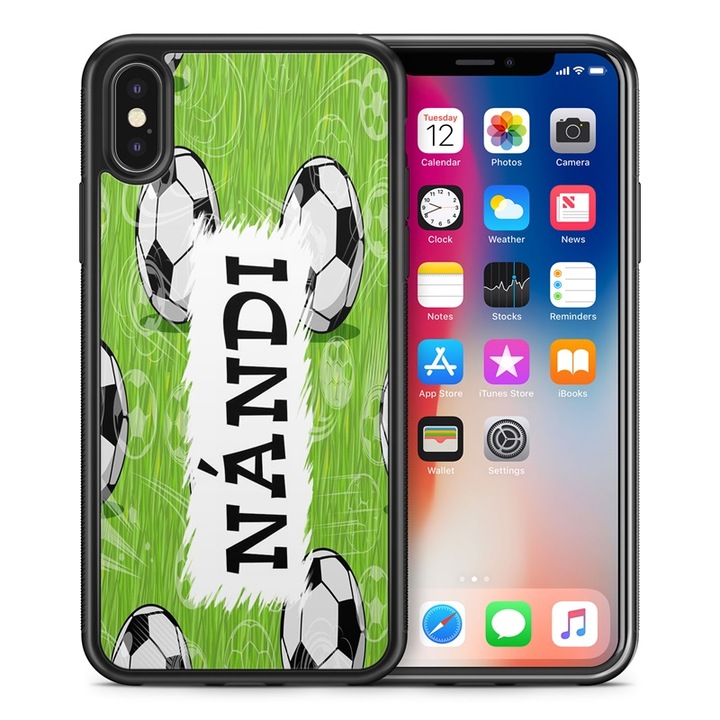 Samsung S23 Plus, силиконов силиконов TPU калъф Football 2 заден капак калъф за телефон с име Nándi 11