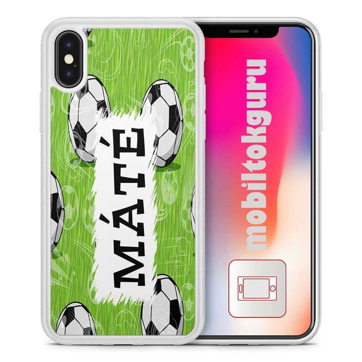 Samsung S23 Plus, силиконов силиконов TPU калъф Football 2 заден капак калъф за телефон с име Máté 22