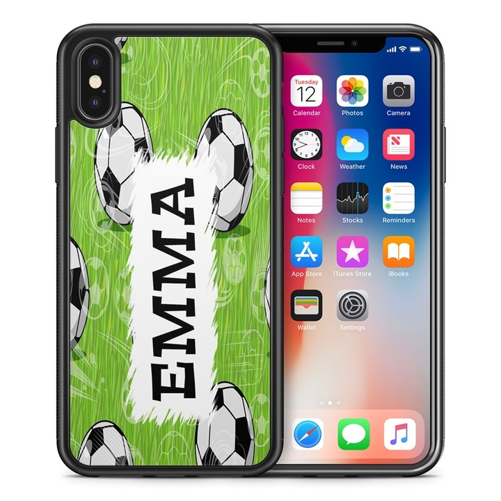Samsung Galaxy A25 Silicone Football 2 Husa din silicon TPU Husa din spate Husa pentru telefon cu nume Emma 11