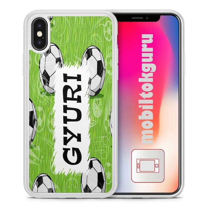Samsung Galaxy A14, силиконов силиконов TPU калъф Football 2 гръб Калъф за телефон с име Gyuri 22