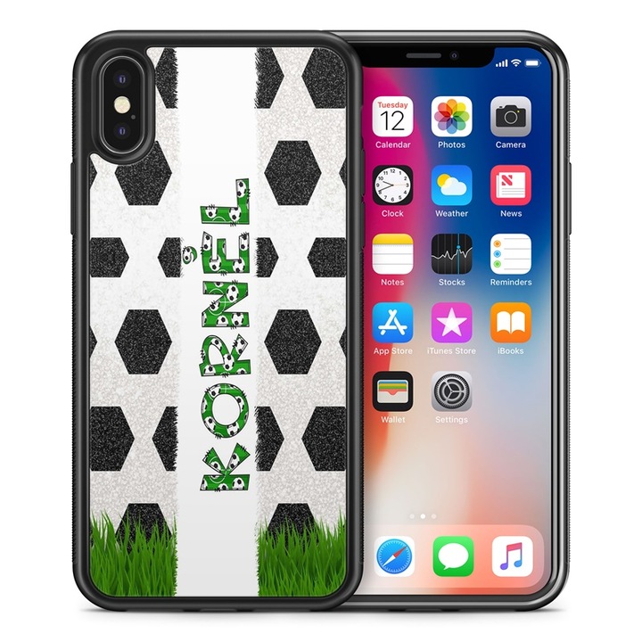 Samsung Galaxy A25, husa din silicon Football silicon TPU husa husa pentru telefon cu numele Kornel 11