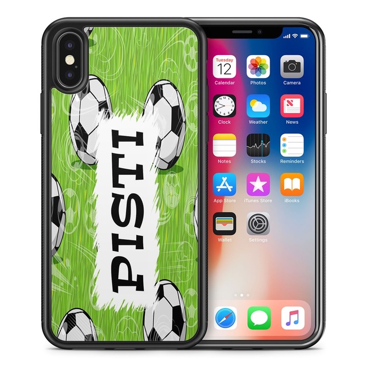 Samsung S23 Plus, силиконов Football 2 силиконов TPU калъф гръб калъф за телефон Pisti 11 име