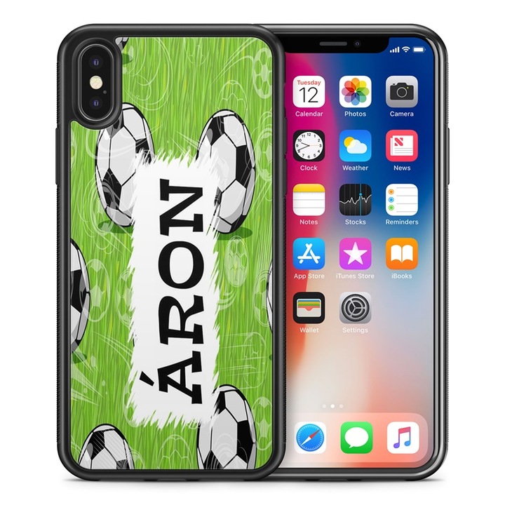 Samsung Galaxy A14, силиконов силиконов TPU калъф Football 2 заден капак калъф за телефон с име Áron 11