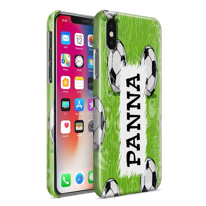 XI Redmi Note 9 Pro, пластмасов калъф за телефон Focis 2 гръб с име Panna