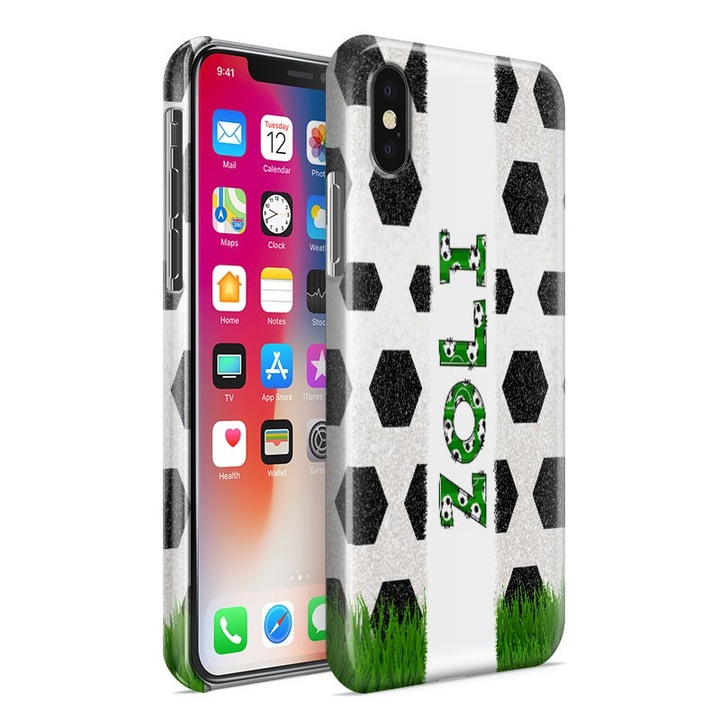XI Redmi Note10 Pro, пластмасов калъф за телефон Football гръб с име Zoli