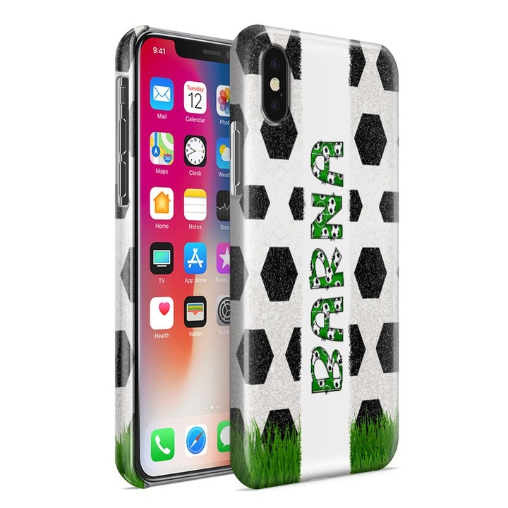 XI Redmi Note10 Pro, пластмасов гръб на калъфа за футболен телефон с кафяво име