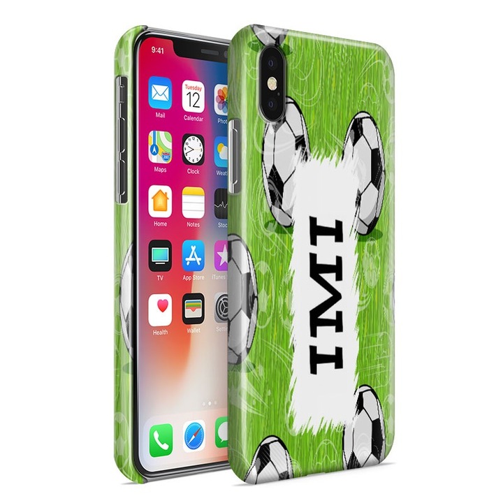 XI Redmi Note 9 Pro, пластмасов калъф за телефон Focis 2 заден капак с име Imi