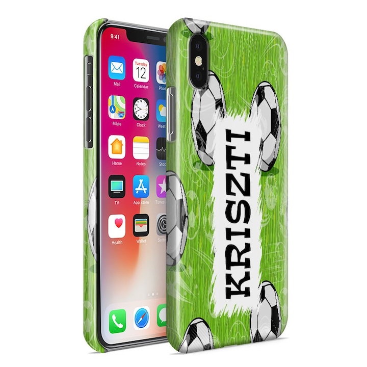 XI Redmi Note10/10S, пластмасов калъф за телефон Football 2 гръб с името на Kriszti