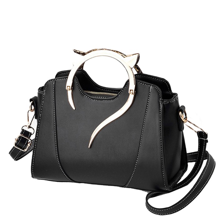 Dollcini, Női kézitáská, Vízálló, Alkalmi, Táska Nőknek/Utazás/Dolgozni/Hétköznapokra, 423661_new01, Fekete, Ezüst, Mályva