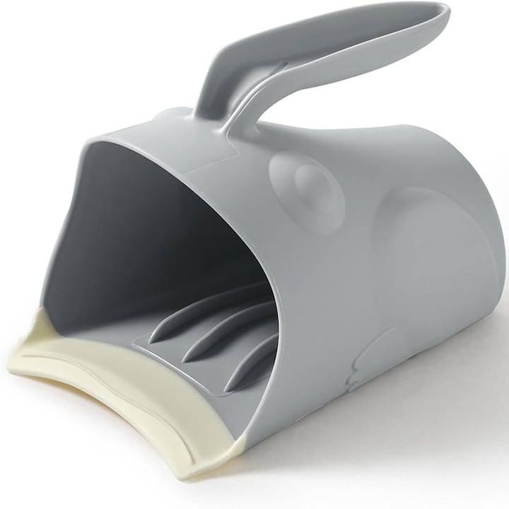 Cana clatire pentru baita bebelusi si copii mici - 0+ luni, 700ml - Dodoli Broscuta Gri