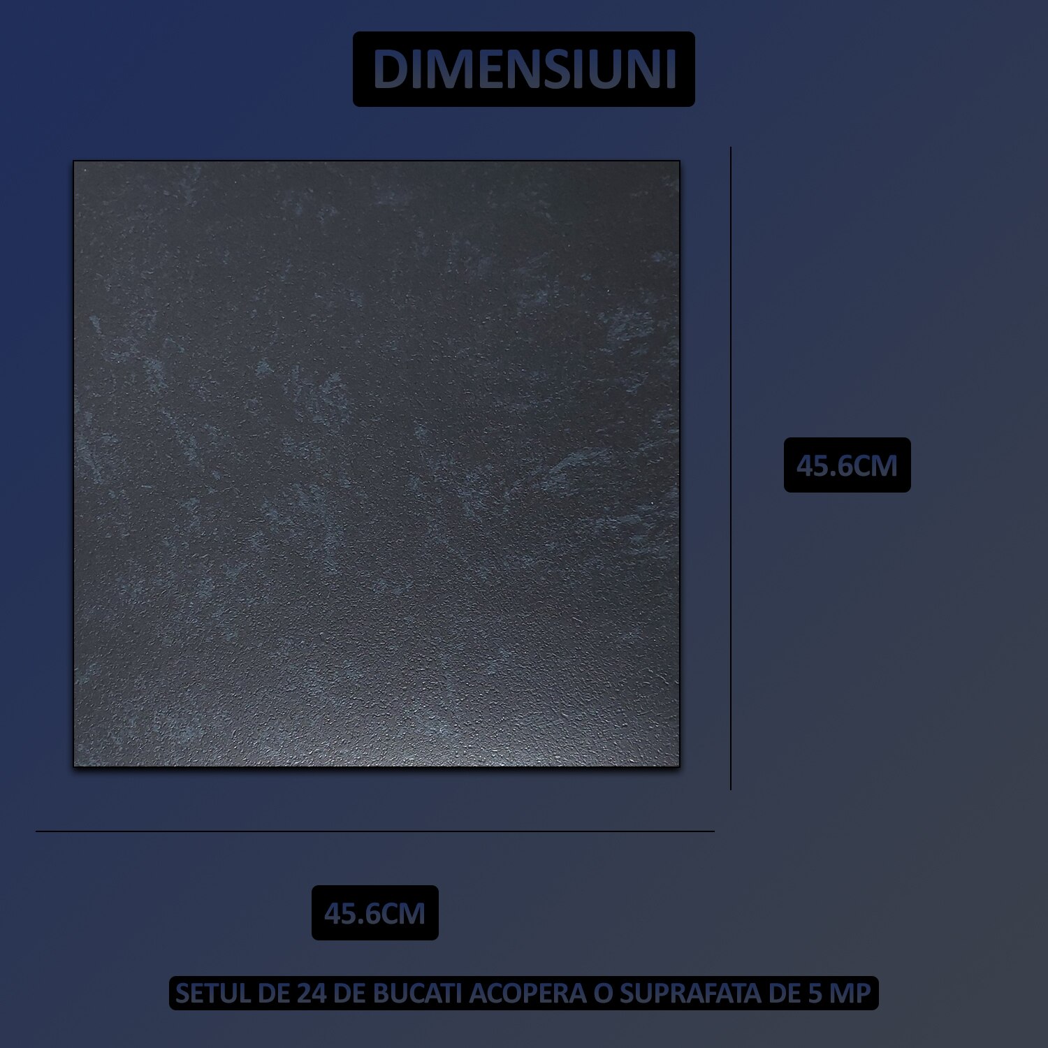 Set 24 x placi din PVC autoadezive pentru podea/perete NEXTLY ...