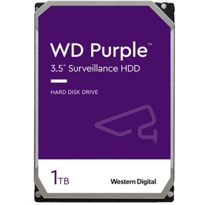 Hard disk 1TB special conceput pentru sistemele de supraveghere video, Western Digital Purple