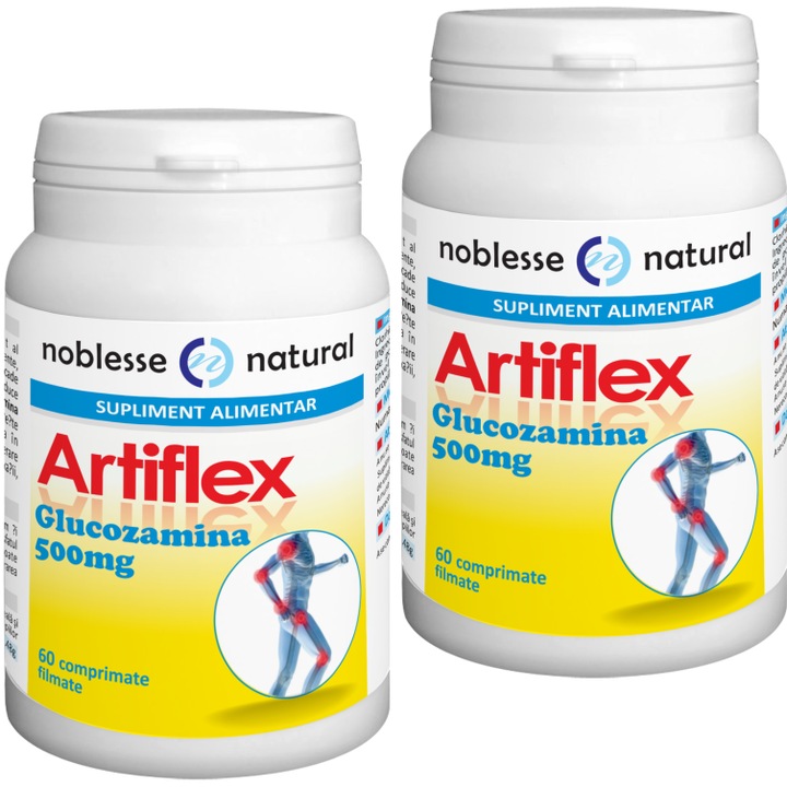 Pachet 1+1 Glucozamina-Artiflex, 60 Comprimate, Noblesse Natural