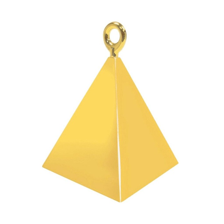 Тежест за балон, Godan, модел Pyramid, 110 гр., златист
