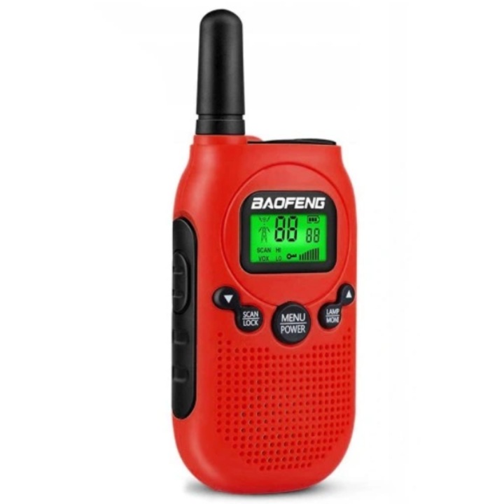 2db walkie-talkie és kiegészítők készlete, Baofeng, BF-T6, piros