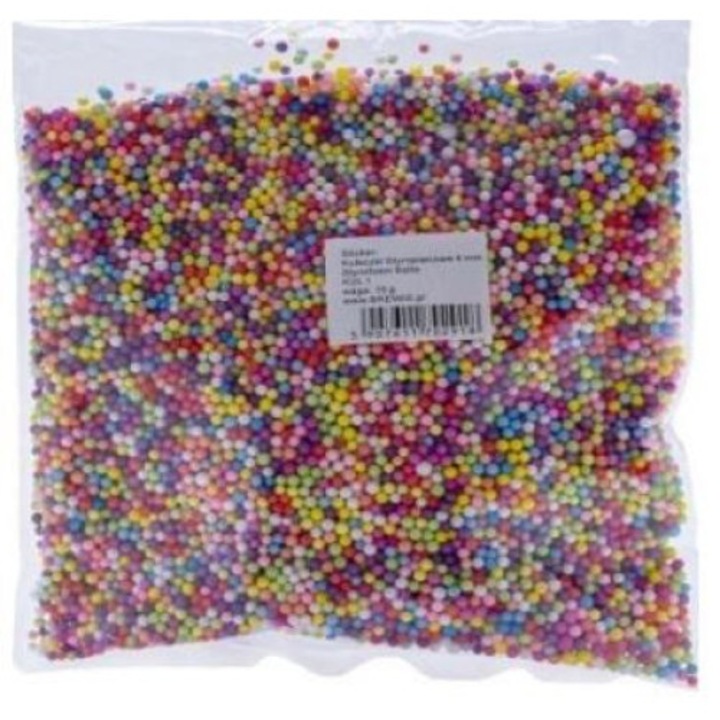 Bile din polistiren, BREWIS, 4 mm, 100 g, Multicolor