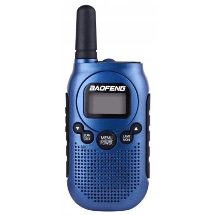 Set 2 Walkie-talkie si accesorii, Baofeng, Albastru