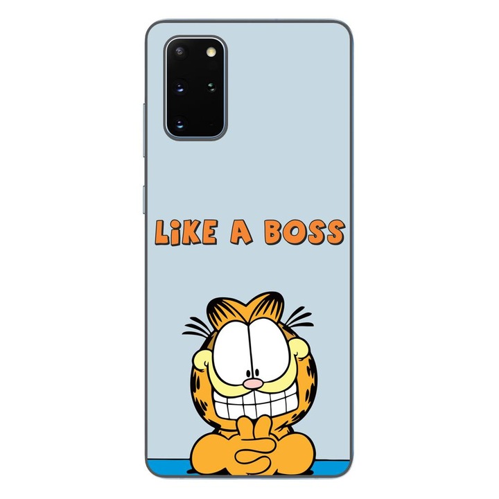 Husa compatibila cu Samsung Galaxy S20+ Plus Silicon Gel Tpu Model Garfield Like A Boss