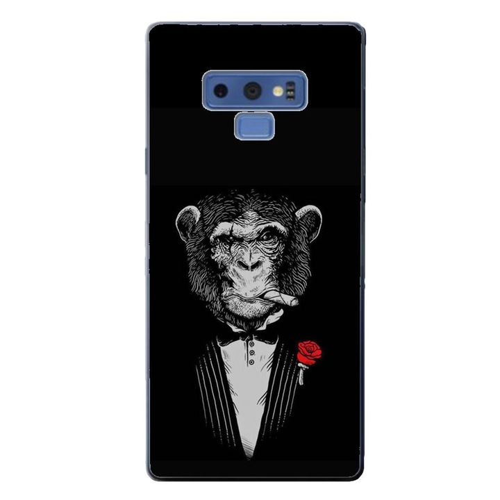 Калъф, съвместим със Samsung Galaxy Note 9 Silicone Gel Tpu Модел Cigar Monkey