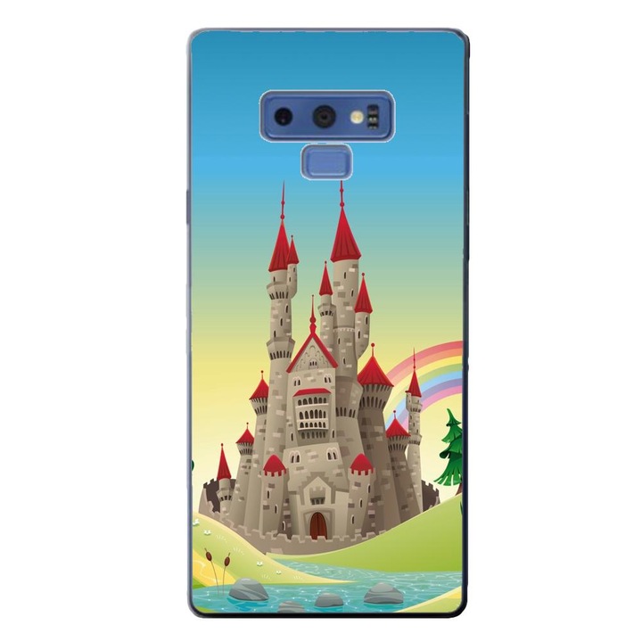 Калъф, съвместим със Samsung Galaxy Note 9 Silicone Gel Tpu Castle Model