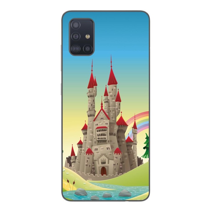 Husa compatibila cu Samsung Galaxy A71 Silicon Gel Tpu Model Castel