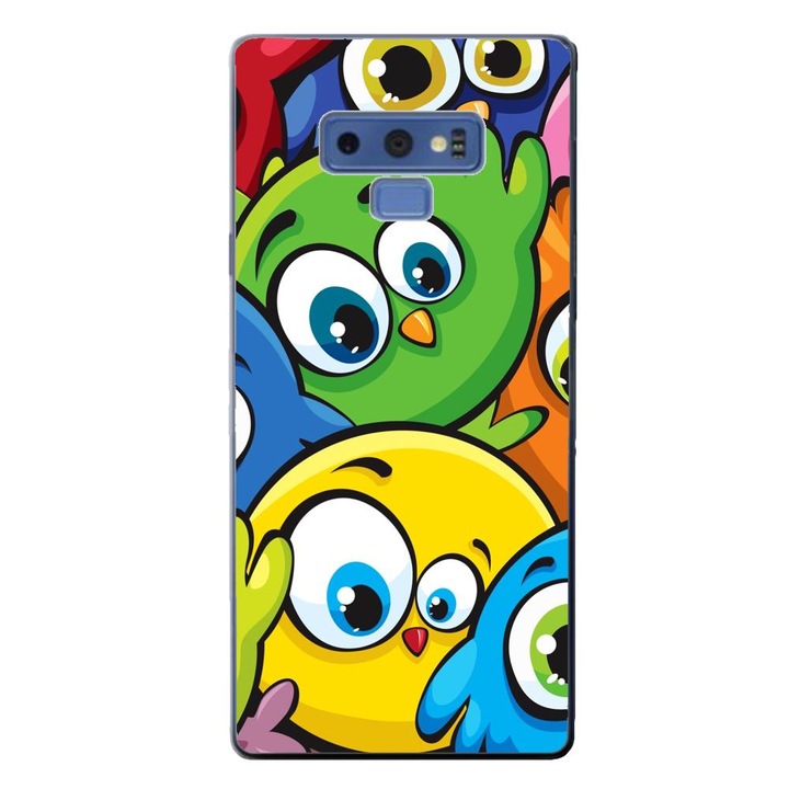 Калъф, съвместим с модел Samsung Galaxy Note 9 Silicon Gel Tpu Colorful Owls
