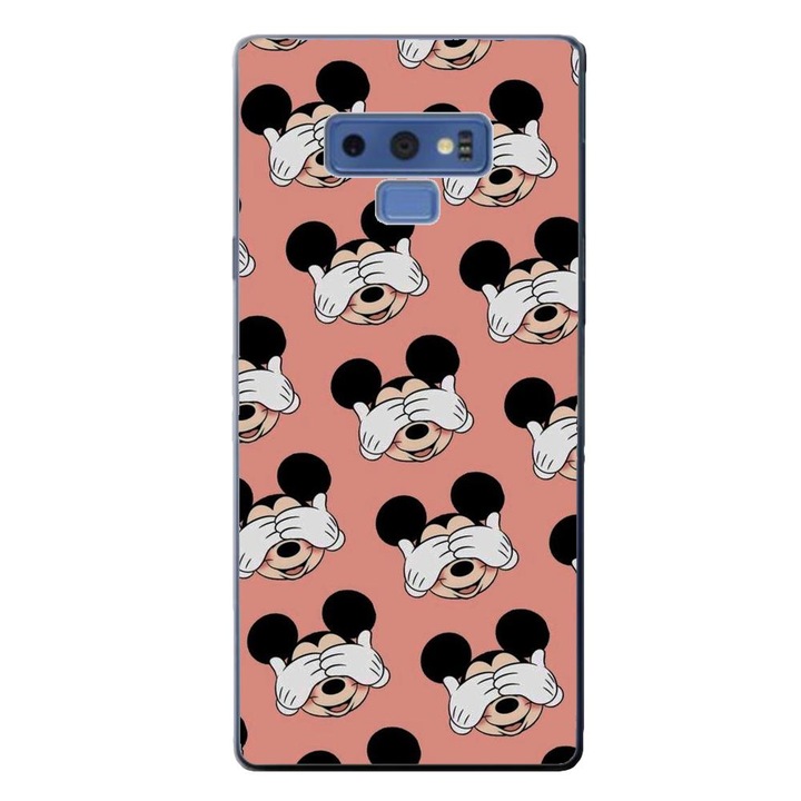 Калъф, съвместим със Samsung Galaxy Note 9 Silicon Gel Tpu Модел Mickey Pattern Peek A Boo
