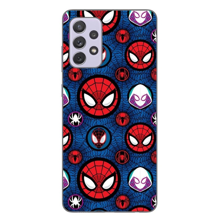 Husa compatibila cu Samsung Galaxy A72 5G Silicon Gel Tpu Model Spiderman Face Pattern