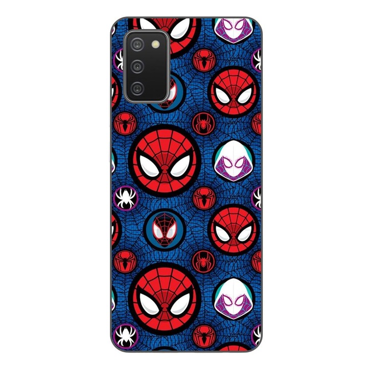 Husa compatibila cu Samsung Galaxy A03s Silicon Gel Tpu Model Spiderman Face Pattern