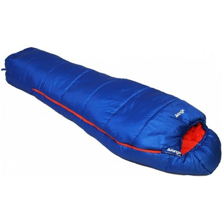 Sac de dormit Vango Nitestar Alpha Junior, poliester, portocaliu cu albastru, 1700x700 mm