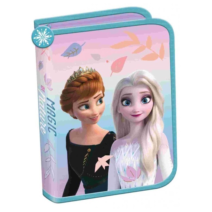 Penar cu un fermoar, 2 clape, 20,5 x 13,5 x 3,5 cm, Majewsky, colectia Frozen