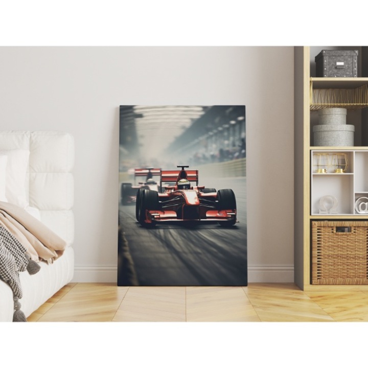 Tablou canvas, Masini f1, Priti Global, 70x100 cm