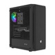 SHOBO SH4 RGB, Middle Tower, Fara sursa, ATX, Micro ATX (uATX), Mini ITX, Negru