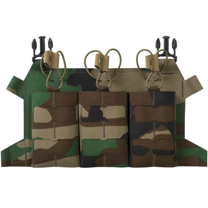 Port-cartus triplu Direct Action, Skeletonized Triple 223 Flap, Maro/Verde