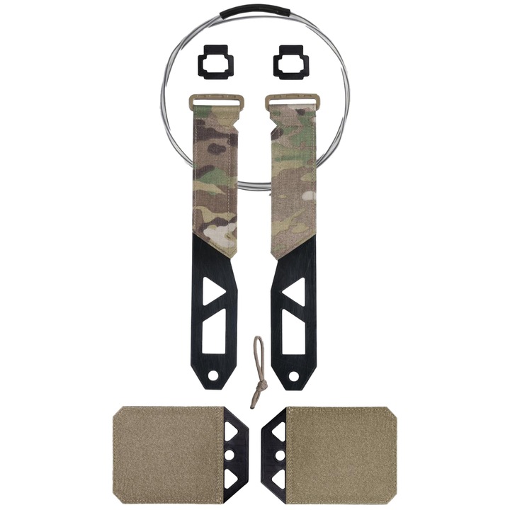 Set cu eliberare rapida pentru vesta, DIRECT ACTION, Polietilena, Camuflaj