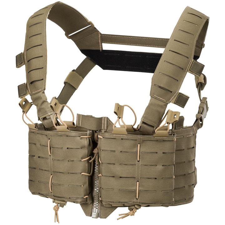 Vesta tactica, DIRECT ACTION, Cordura, Sistem MOLLE, Tempest Chest Rig, 15.2 x 45.7 cm, Verde