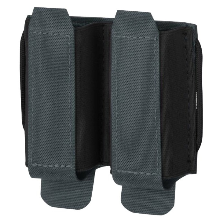 Portcartus pentru doua magazine pistoale, DIRECT ACTION SLICK, Cauciuc, 9x9.5x1.5cm, Negru