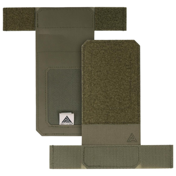 Set de 2 panouri laterale pentru vesta tactica, DIRECT ACTION Spitfire, Cordura, Verde masliniu, 10.2x15.2cm